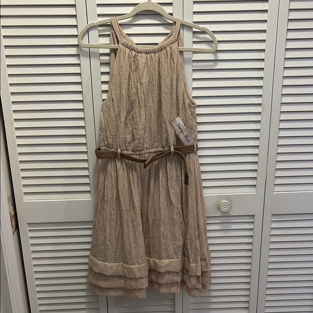 Stylish Dress in Beige